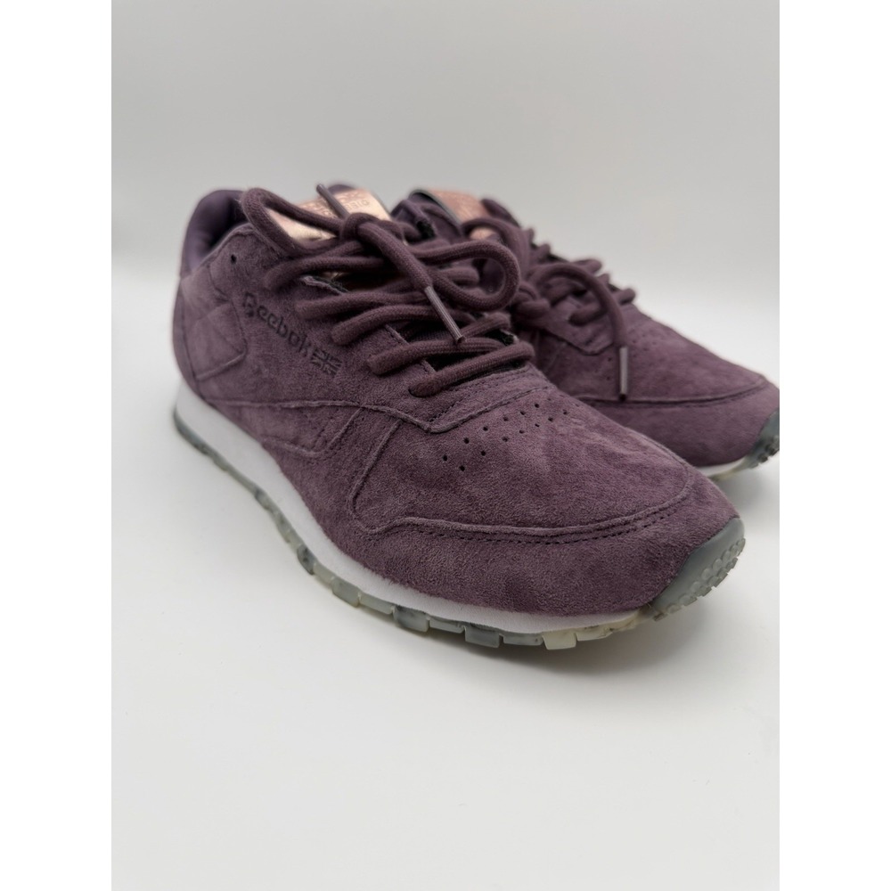 Reebok Classic Leather Suede Purple Women's Size 7.5 Casual Lifestyle Sneakers